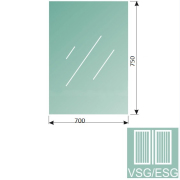 Čiré, lepené sklo, GS/8,76-75x70-VSG/ESG